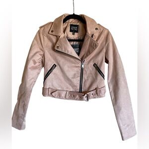 Women’s URBAN RETRO Faux Suede pink Jacket Small NWT